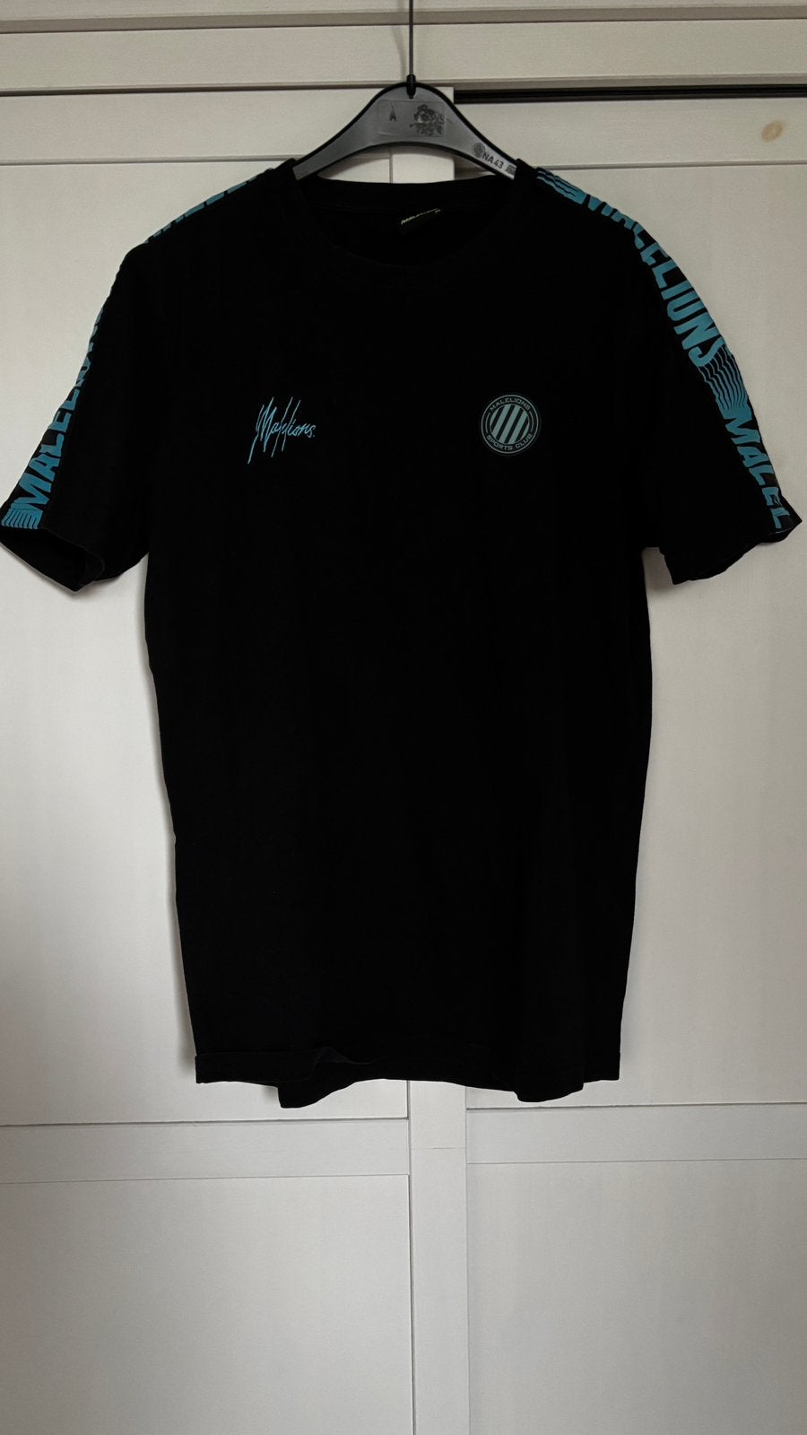 Malelions zwart T-shirt, shirt, top L. In zeer goede staat., Maat 52/54 (L), ., Zwart, Ophalen of Verzenden