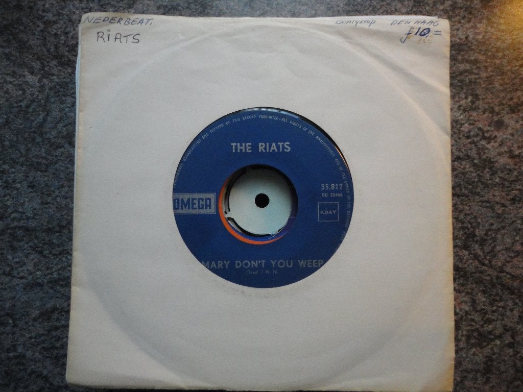 The Riats - Mary don't you weep NL 1968, Gebruikt, Originele persing, 7 inch, Ophalen of Verzenden