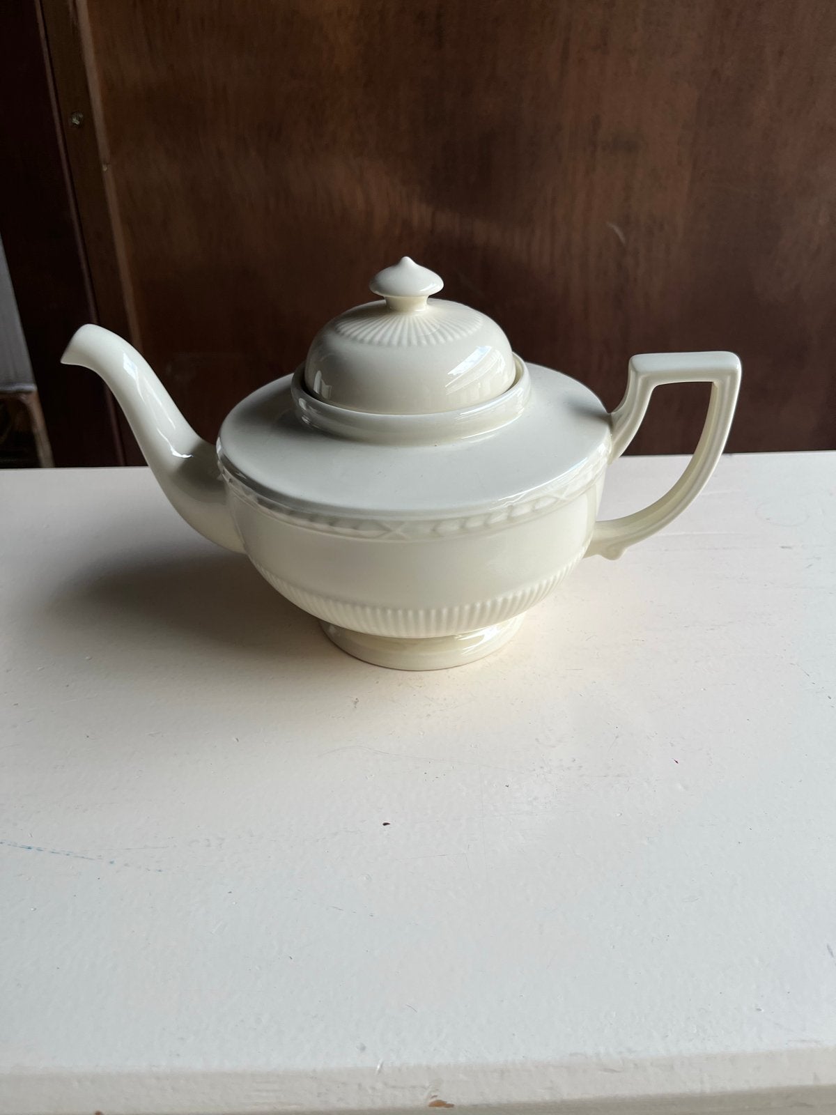 Recamier Royal Creamware Theepot - Zo goed als nieuw, Overige merken, Ophalen of Verzenden, Zo goed als nieuw, Theepot