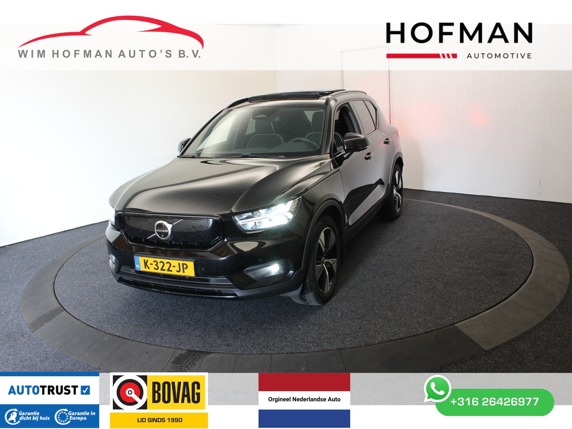 Volvo XC40 Recharge P8 AWD R-Design 360° Cam Pano WarmtepTr, Auto's, Volvo, Gebruikt, Met garantie (alle), Zwart, Vierwielaandrijving
