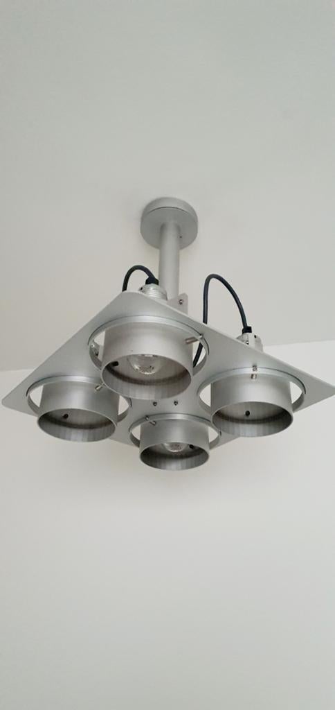 Quasar richtbare plafondspots, Ophalen of Verzenden, Zo goed als nieuw, Metaal, Modern, design, functioneel, winkelverlichting, kunstverlichting