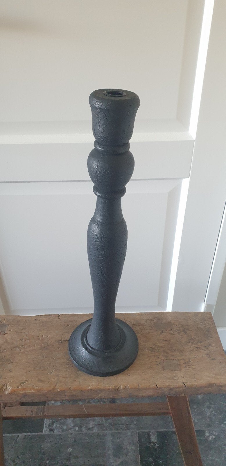 luksa kandelaar, mat zwart, h 53 cm, nieuw, Ophalen of Verzenden, Nieuw