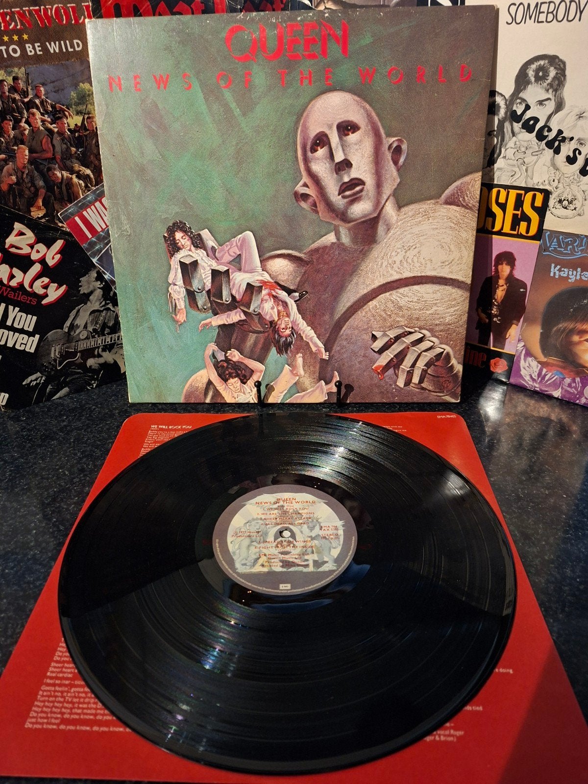 Queen - News of the World LP (1977) - uk, LP, Gebruikt, Overige formaten, Ophalen of Verzenden