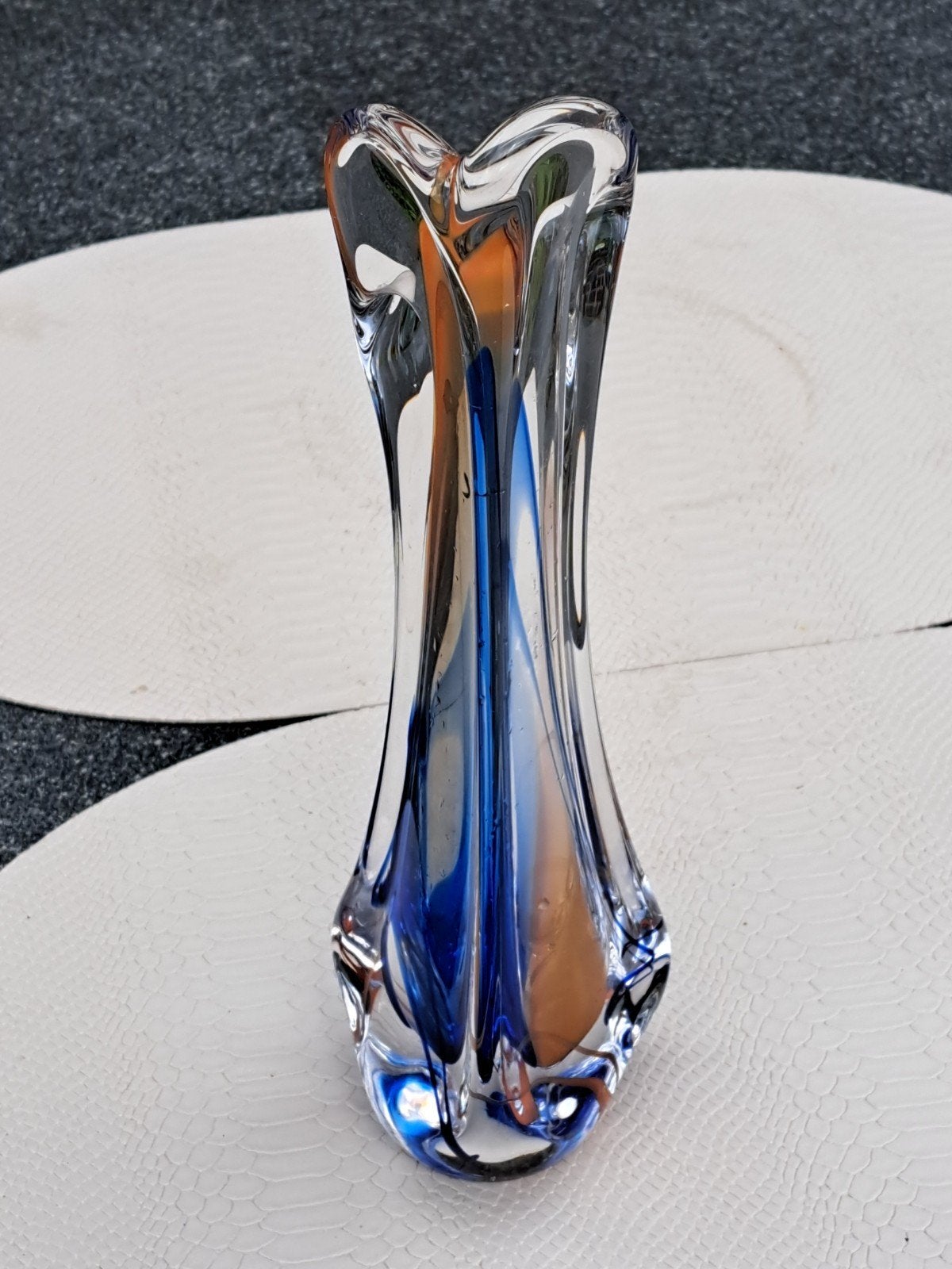 Unieke glazen vaas van Max Verboeket, Leerdam, Ophalen of Verzenden