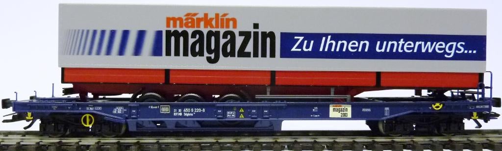 Märklin 47447 Containerwagen Märklin Magazin, Hobby en Vrije tijd, Wisselstroom, Ophalen of Verzenden, Märklin, Nieuw