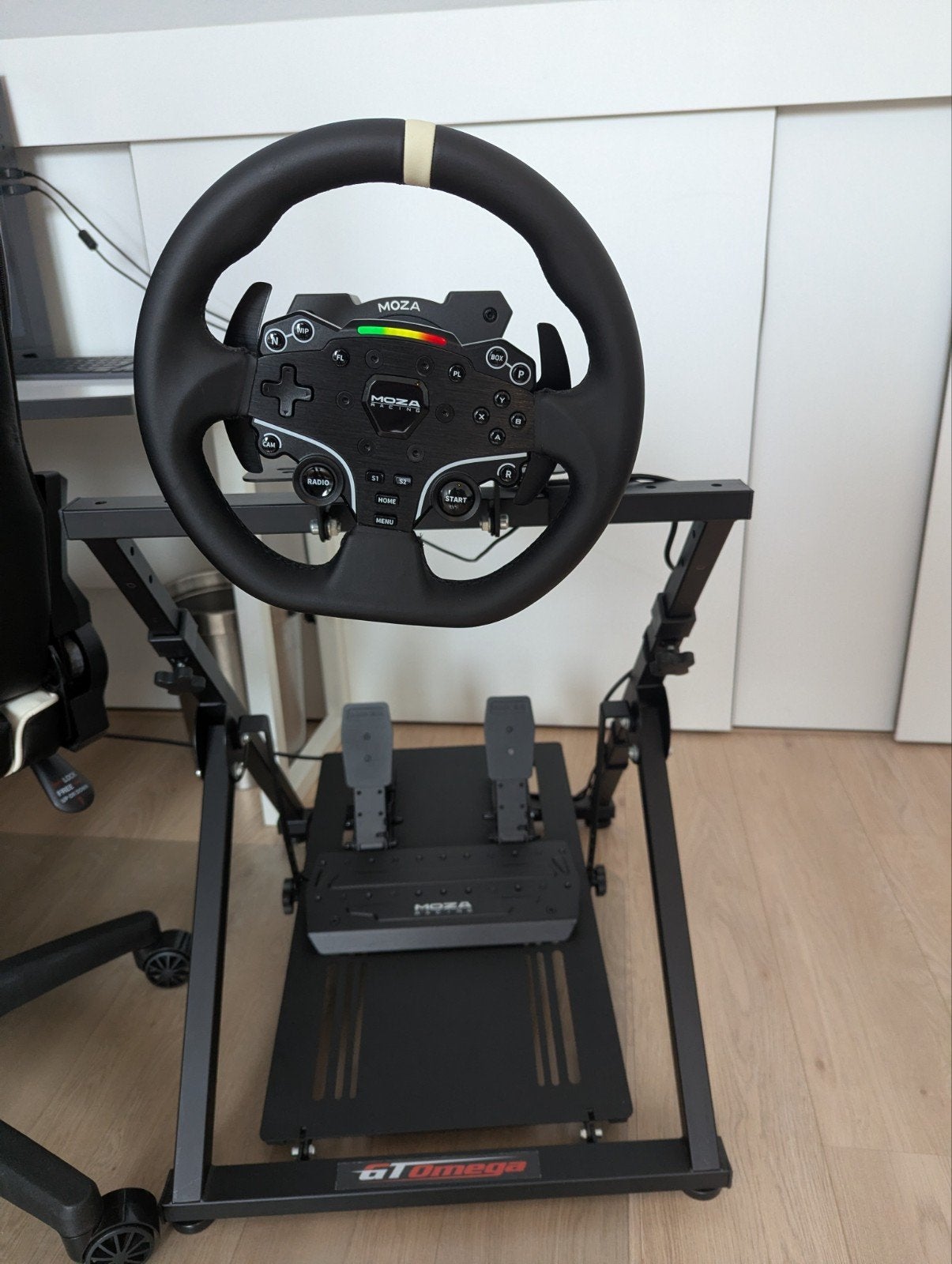 Moza Racing R5 Bundel met simagic gt neo stuurwiel, Spelcomputers en Games, Ophalen, Racestuur, Zo goed als nieuw, Moza