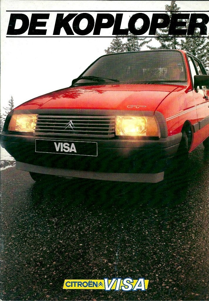 Folder Citroen Visa 1983, Ophalen of Verzenden, Gelezen, Citroën