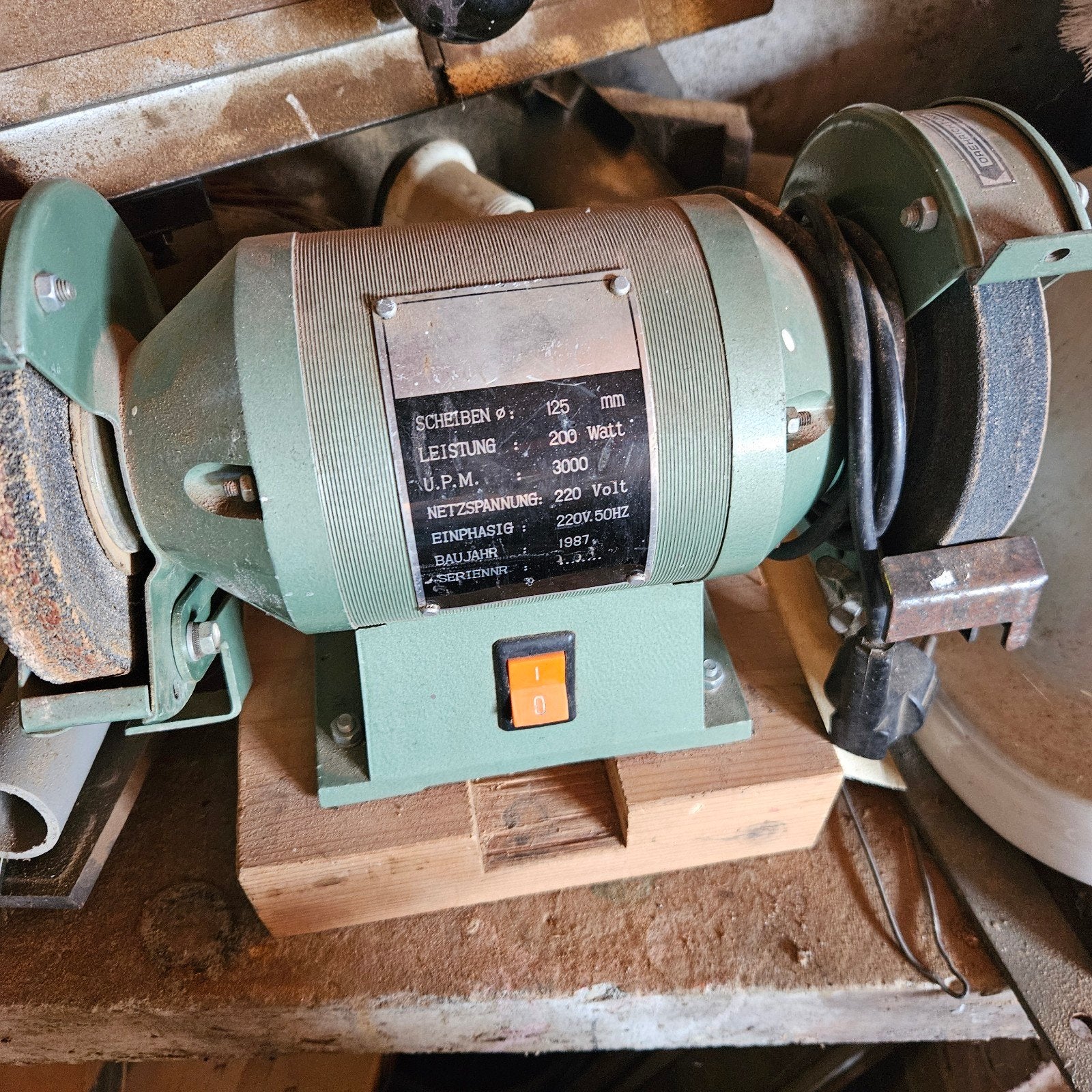 Werkbankslijpmachine 200W - 125mm schijven, Ophalen, 1000 watt of meer, Haakse handslijpmachine