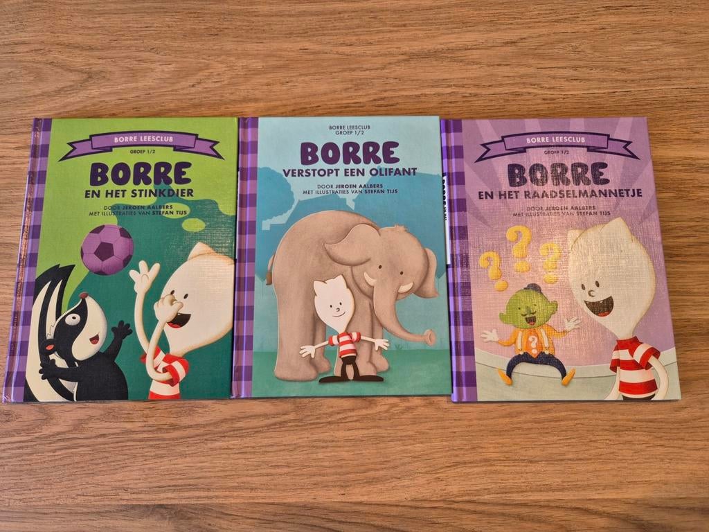 Borre Leesclub Boeken - 3-delige set groep 1/2, Fictie algemeen, Ophalen of Verzenden, Zo goed als nieuw, Jeroen Aalbers
