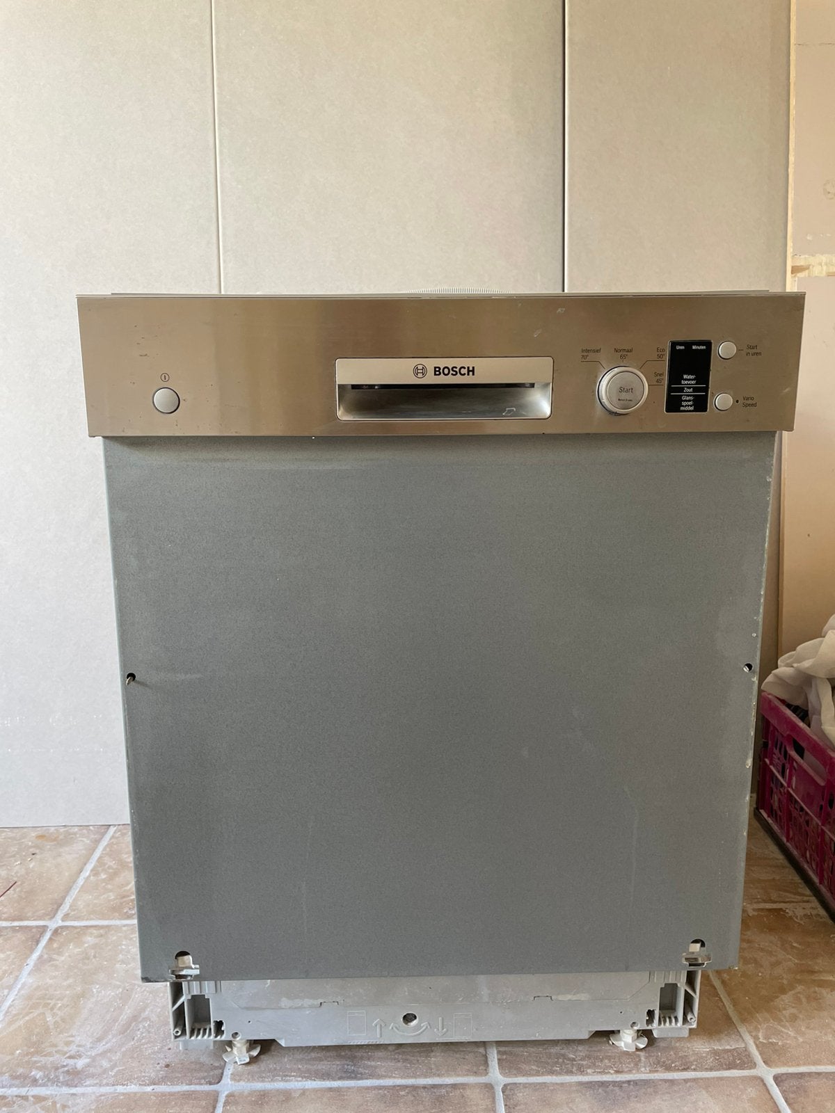 Bosch inbouw vaatwasser, Ophalen, Gebruikt, Inbouw, Minder dan 85 cm
