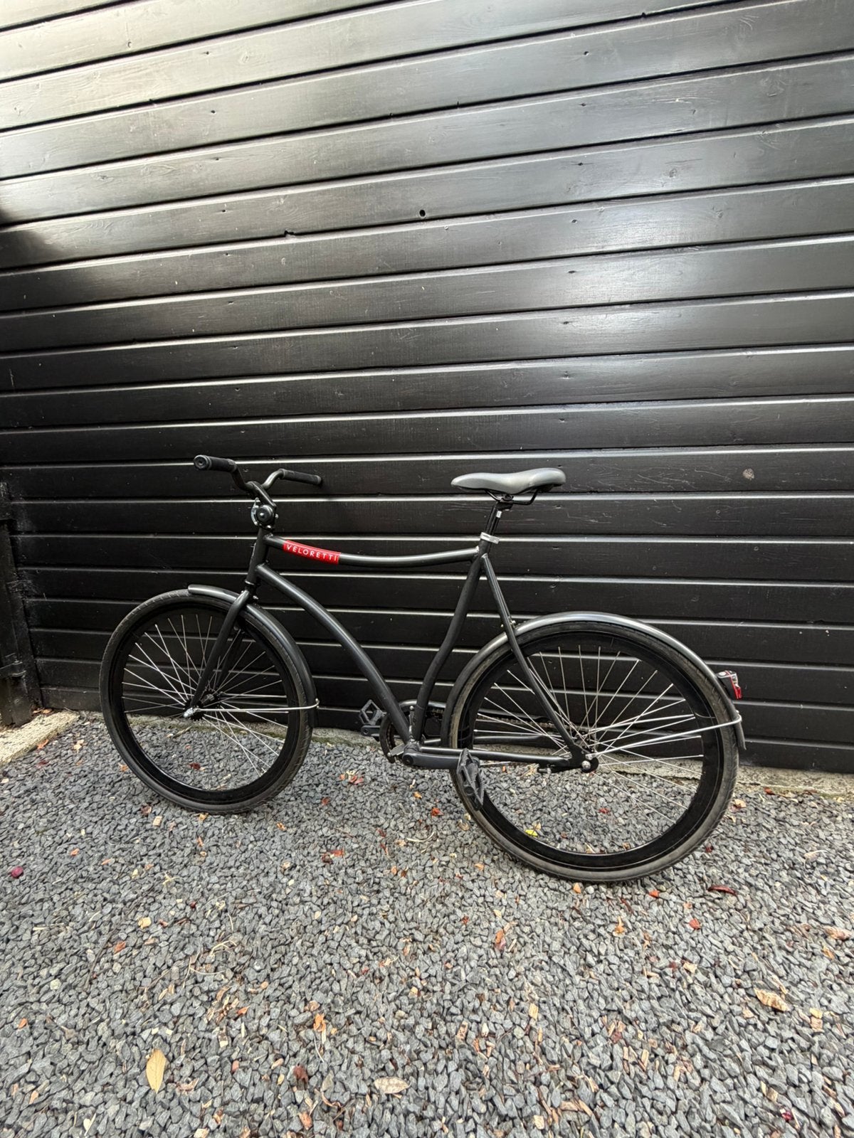 Dikke veloretti blackbird singlespeed, Fietsen en Brommers, Fietsen | Heren | Herenfietsen, Terugtraprem, Zo goed als nieuw, 57 tot 61 cm