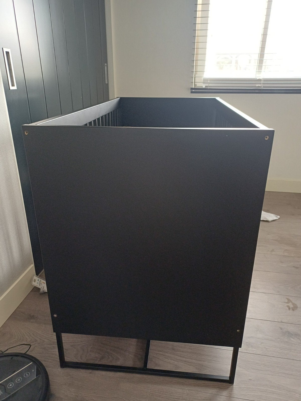 Kidsmill Modular 2 Ledikant Mat Zwart 60 x 120 cm, Ophalen, Gebruikt, Ledikant