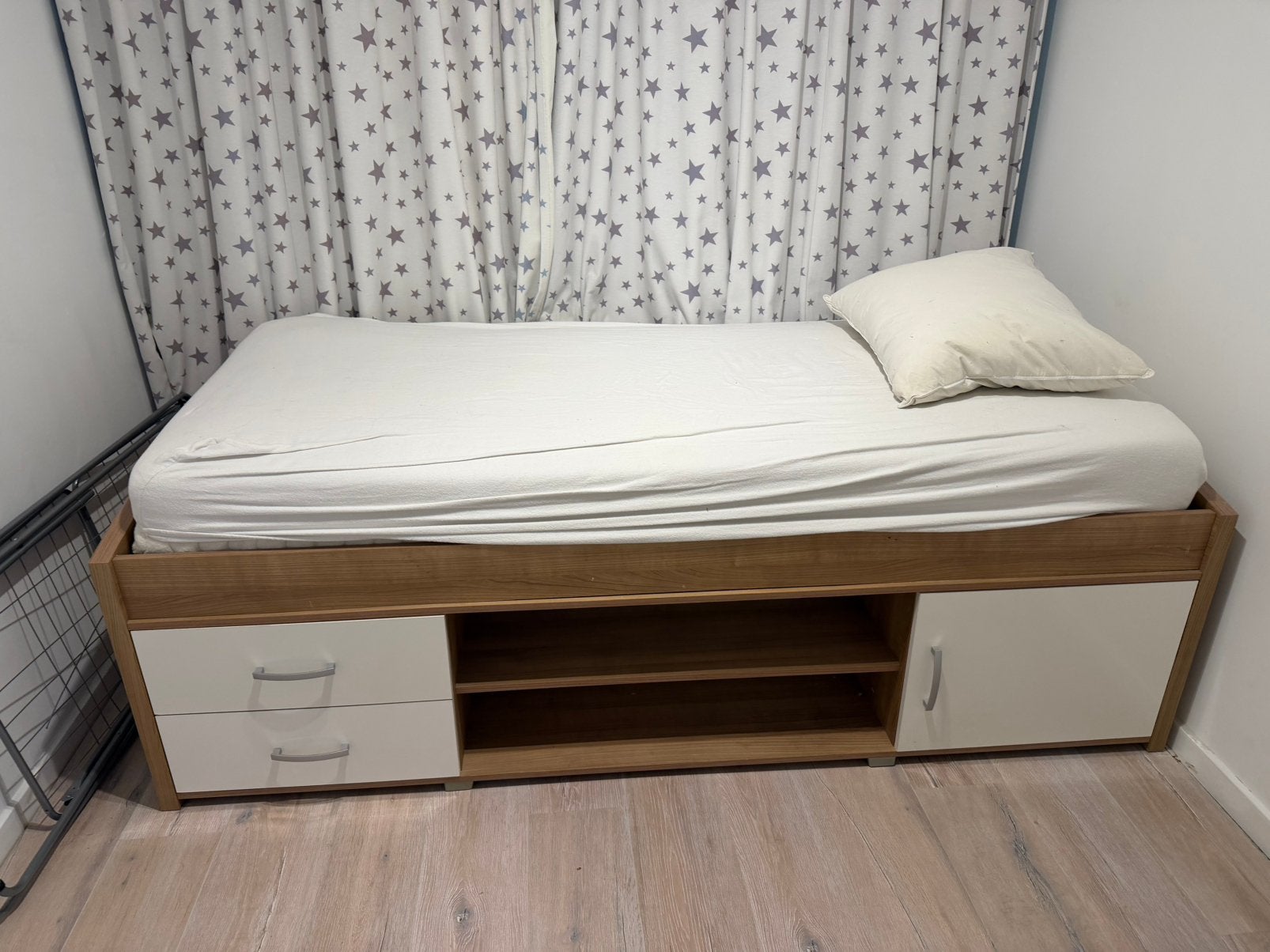 Bed, Ophalen, Gebruikt, 90 cm, Eenpersoons