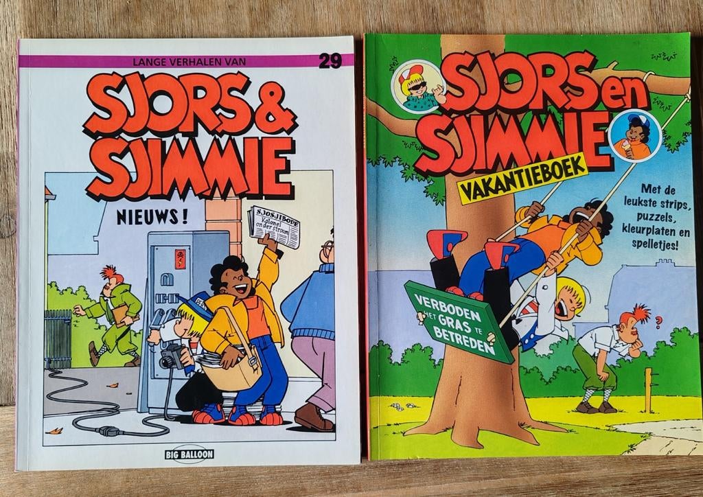 Sjors en Sjimmie: Nieuws! en Vakantieboek, Meerdere stripboeken, Ophalen of Verzenden, Zo goed als nieuw, Jan Kruis