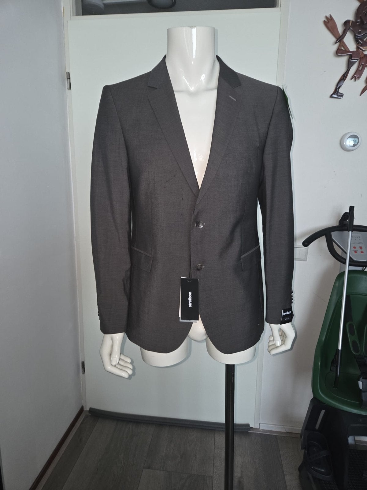Strellson Slim Fit Colbert Grijs 50 - Nieuw met label, Ophalen of Verzenden, Gedragen, Maat 48/50 (M), Grijs
