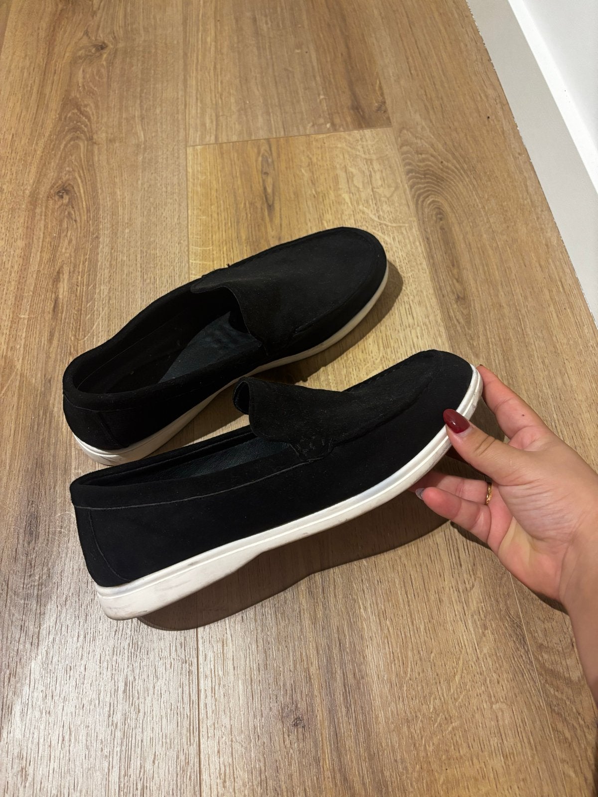 Zwarte loafers - Maat 44, Ophalen of Verzenden, Gedragen, Zwart, Loafers