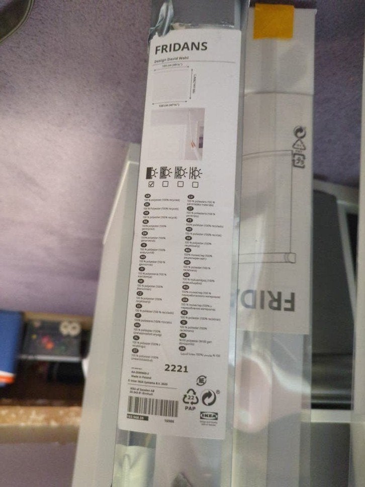 4 IKEA FRIDANS Rolgordijnen, Ophalen
