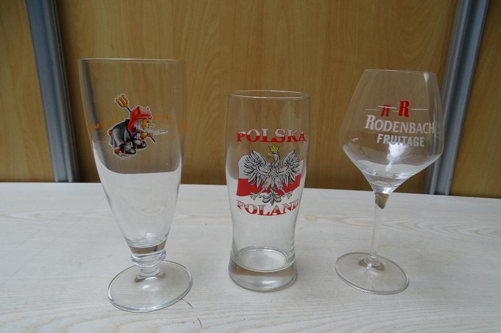 bierglas La Chouffe / Polska  /  Rodenbach, Ophalen of Verzenden, Zo goed als nieuw, Glas of Glazen, Overige merken