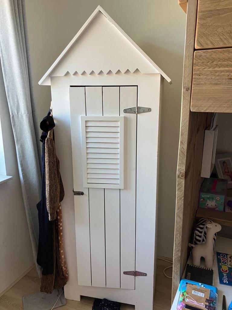 strandhuis kastje voor kinderkamer zgan, Ophalen, Minder dan 50 cm, Zo goed als nieuw, 150 tot 200 cm