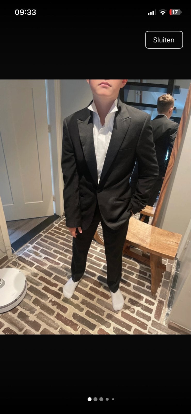 Gents Zwart Smoking Pak - Jas, Broek & Blouse  xs, Ophalen of Verzenden, Zo goed als nieuw, Overige maten, Zwart