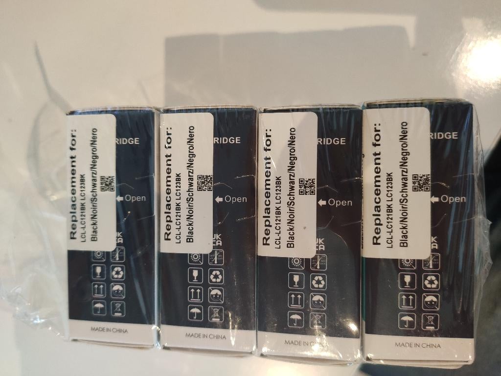 Printercartidges zwart LC123BK, Ophalen of Verzenden, Nieuw, Toner