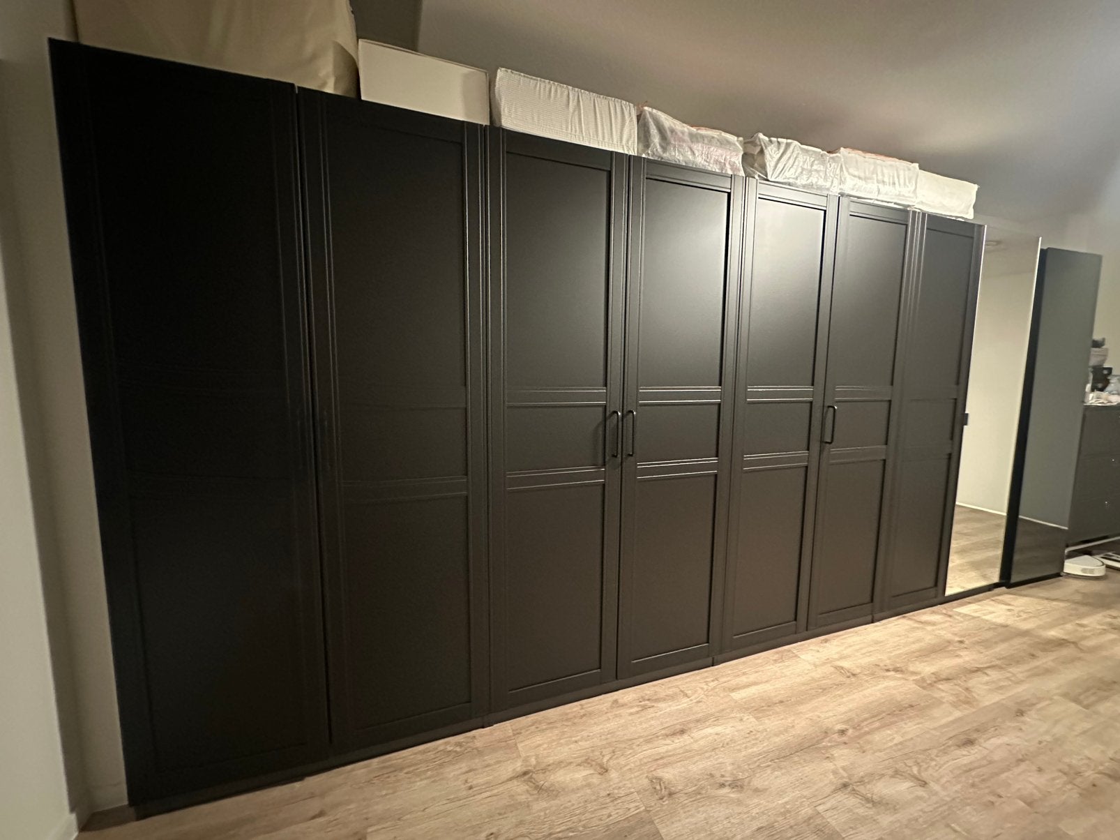 4 IKEA PAX Wardrobes + Mirror Door, Ophalen, 50 tot 75 cm, 200 cm of meer