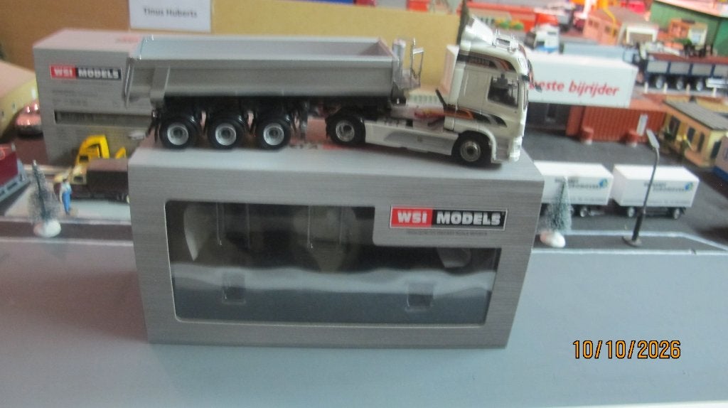 WSI Daf CF 2015 Edition Z.G.A.N. + Half Pipe Tipper Nieuw, Ophalen of Verzenden, Nieuw, Bus of Vrachtwagen, Wsi