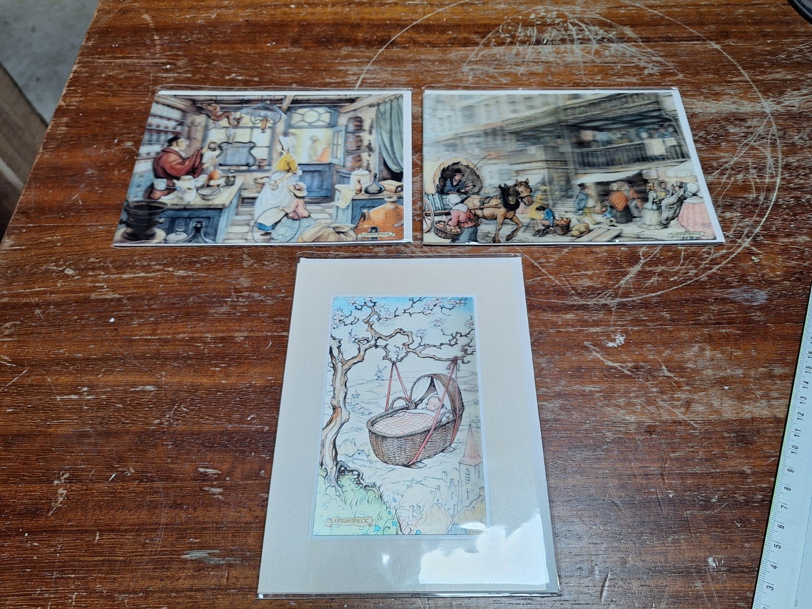 Anton Pieck 3D kijkprent kaarten, Ophalen, Nieuw