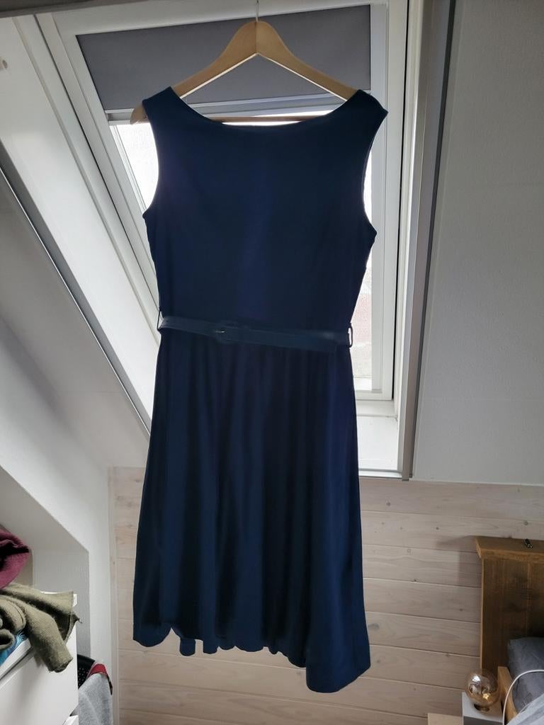 Prachtige vintage jaren 50 jurk - Maat 40, Kleding | Dames, Jurken, Maat 38/40 (M), Blauw, Ophalen of Verzenden, Knielengte