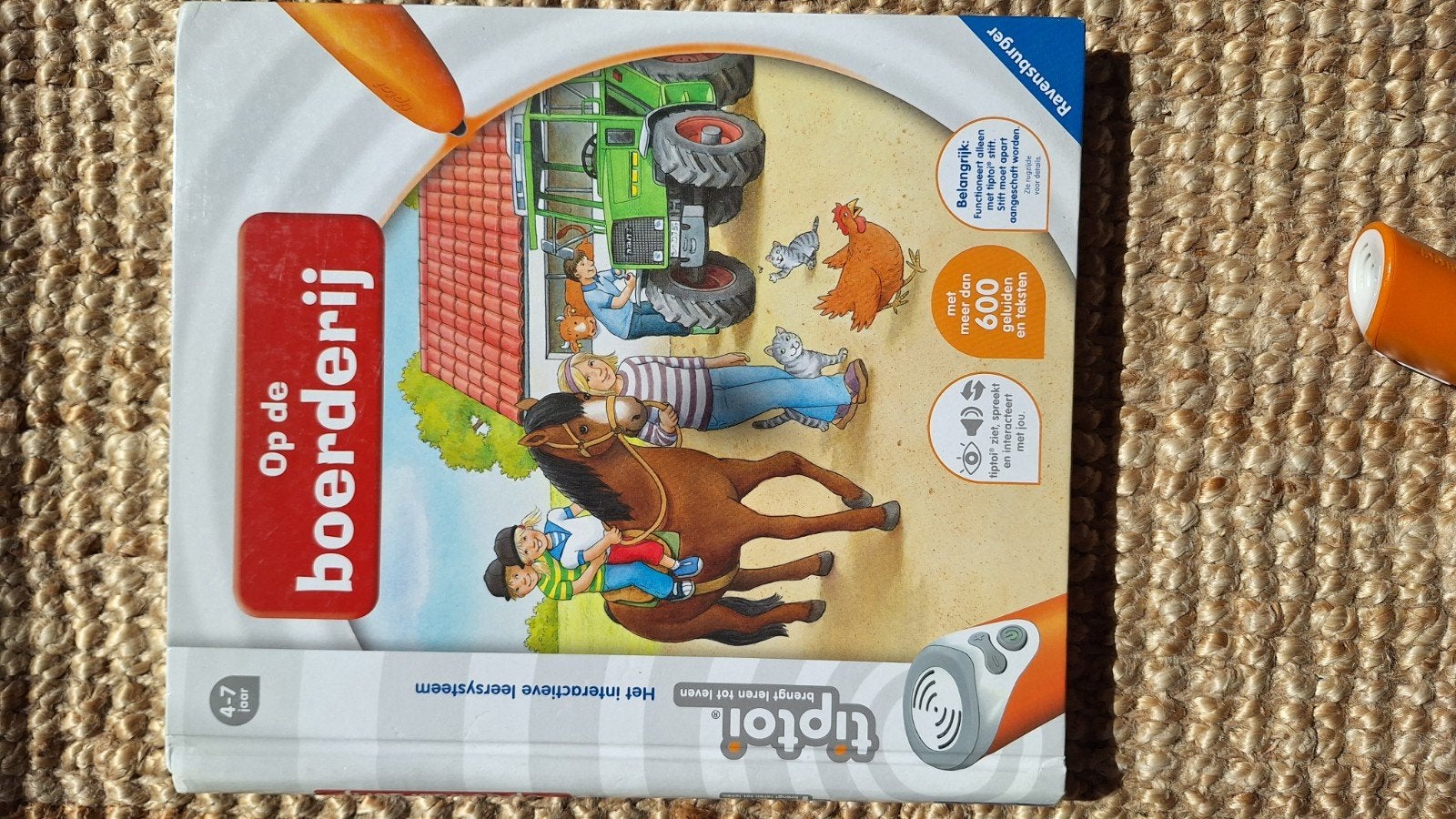 Tiptoi boek 'Op de boerderij' (excl. pen), Kinderen en Baby's, Ophalen of Verzenden, Zo goed als nieuw, Taal en Lezen, Met geluid