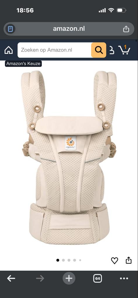 Ergobaby Omni Breeze Soft Mesh Draagzak - Nieuw, Kinderen en Baby's, Babydragers en Draagdoeken, Overige merken, Ophalen of Verzenden