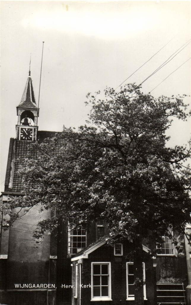 Wijngaarden, Herv. Kerk - ongelopen, Ophalen of Verzenden, 1960 tot 1980, Ongelopen, Zuid-Holland