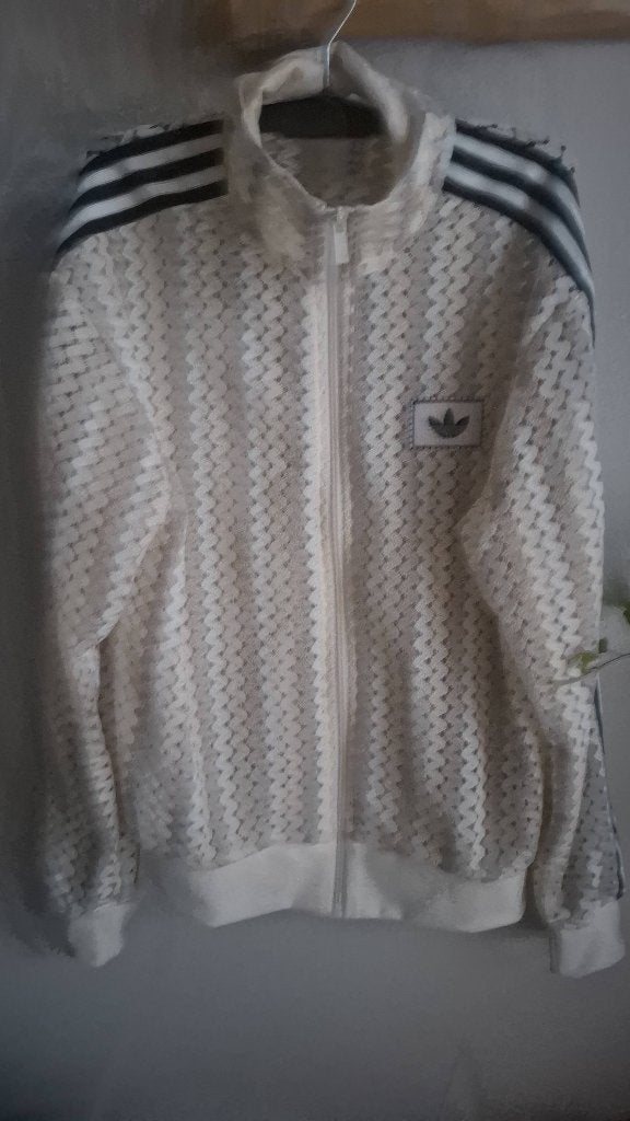 Adidas original jacket dames, Maat 38/40 (M), Adidas, Beige, Overige typen