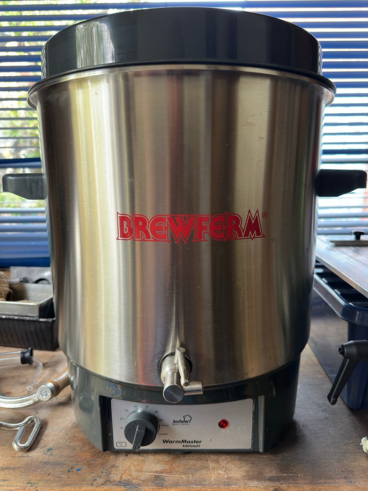 Brouwketel en complete bierbrouwset, Ophalen, Zo goed als nieuw