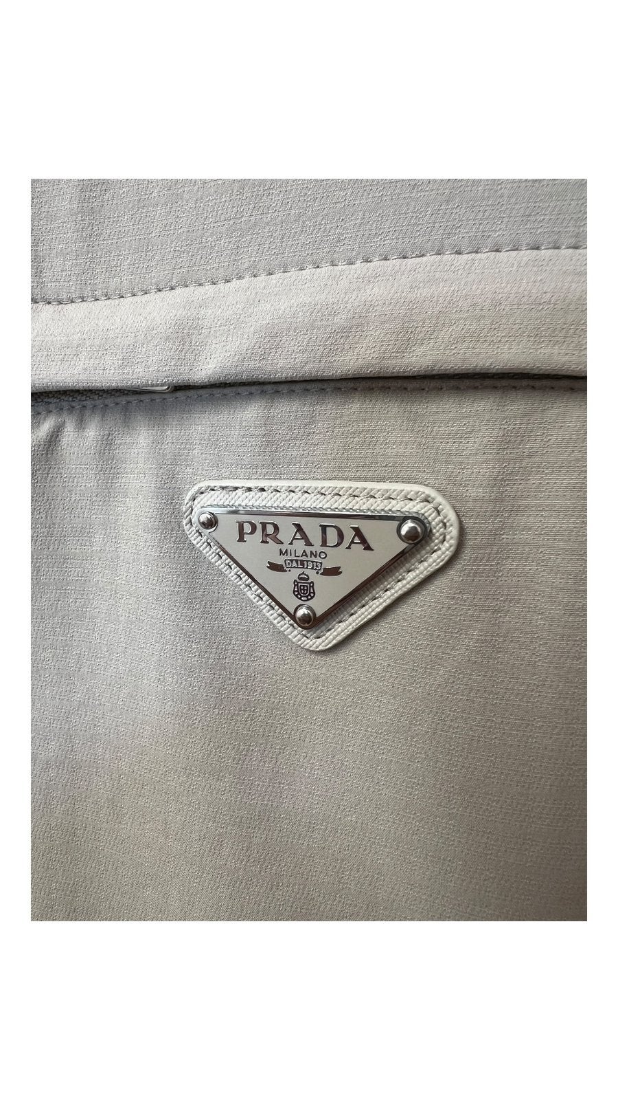 Prada Re-nylon Blouson Jas met Polokraag Maat M/L, Kleding | Heren, Ophalen of Verzenden, Nieuw, Overige maten, Zwart