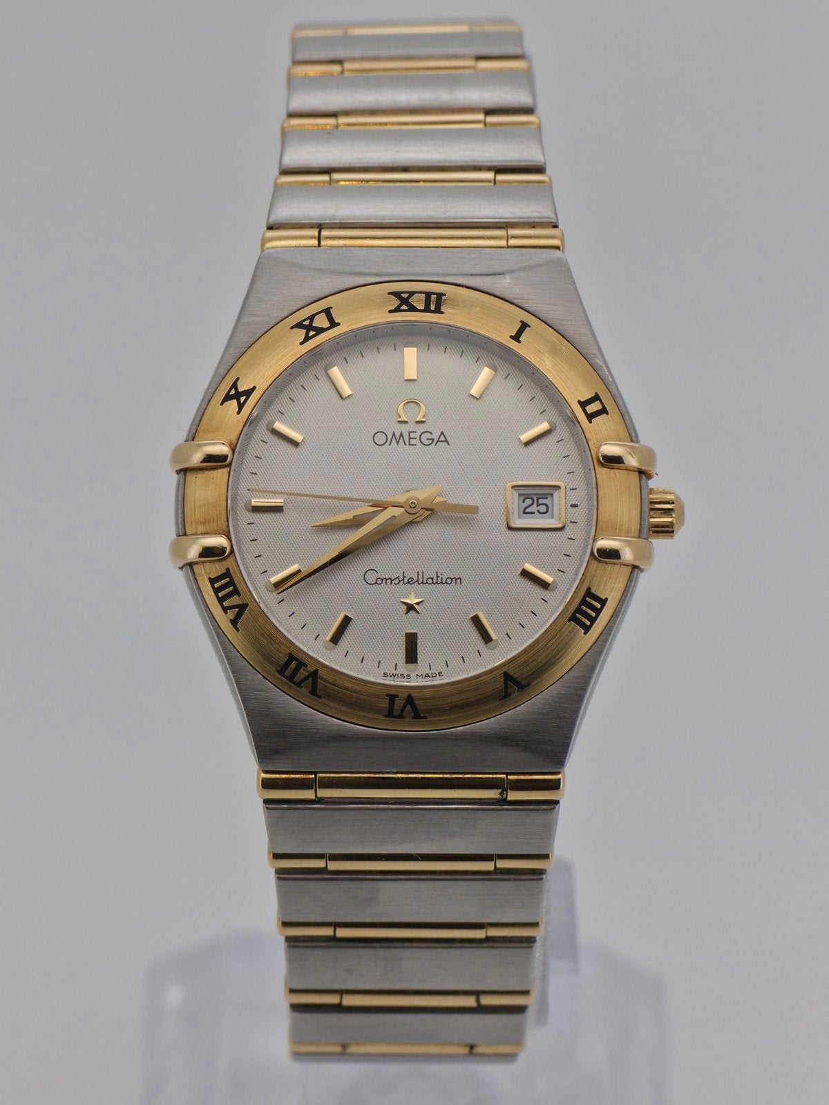 Omega Constellation Midsize Dames Horloge 18K Goud/Staal, Overige merken, Staal, Polshorloge, Ophalen of Verzenden