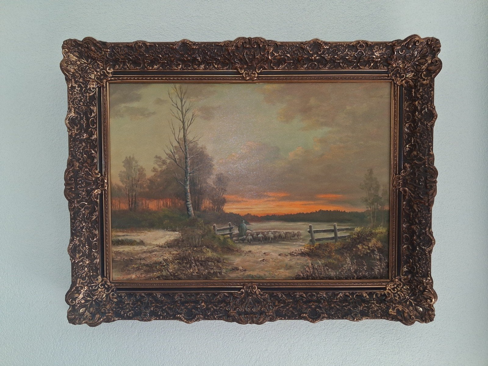 olieverfschilderij van Chris Koelemeijer, Ophalen, Doek, Landschap, Olieverf