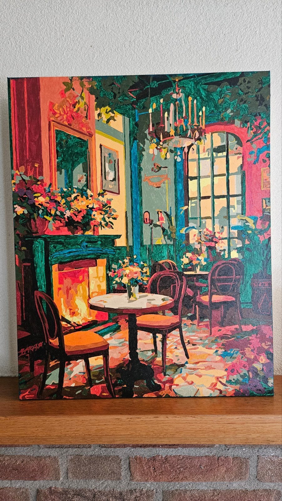 Art Deco Kamer Schilderij - Handgeschilderd op Nummer, Ophalen of Verzenden