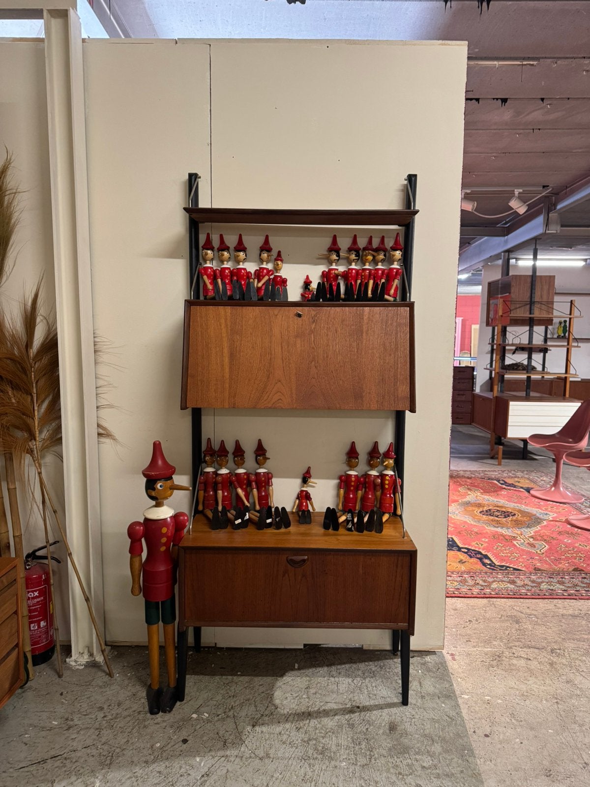Louis van Teeffelen voor WeBe vintage modulair wandsysteem, Gebruikt, 200 cm of meer, Teakhout, Ophalen of Verzenden