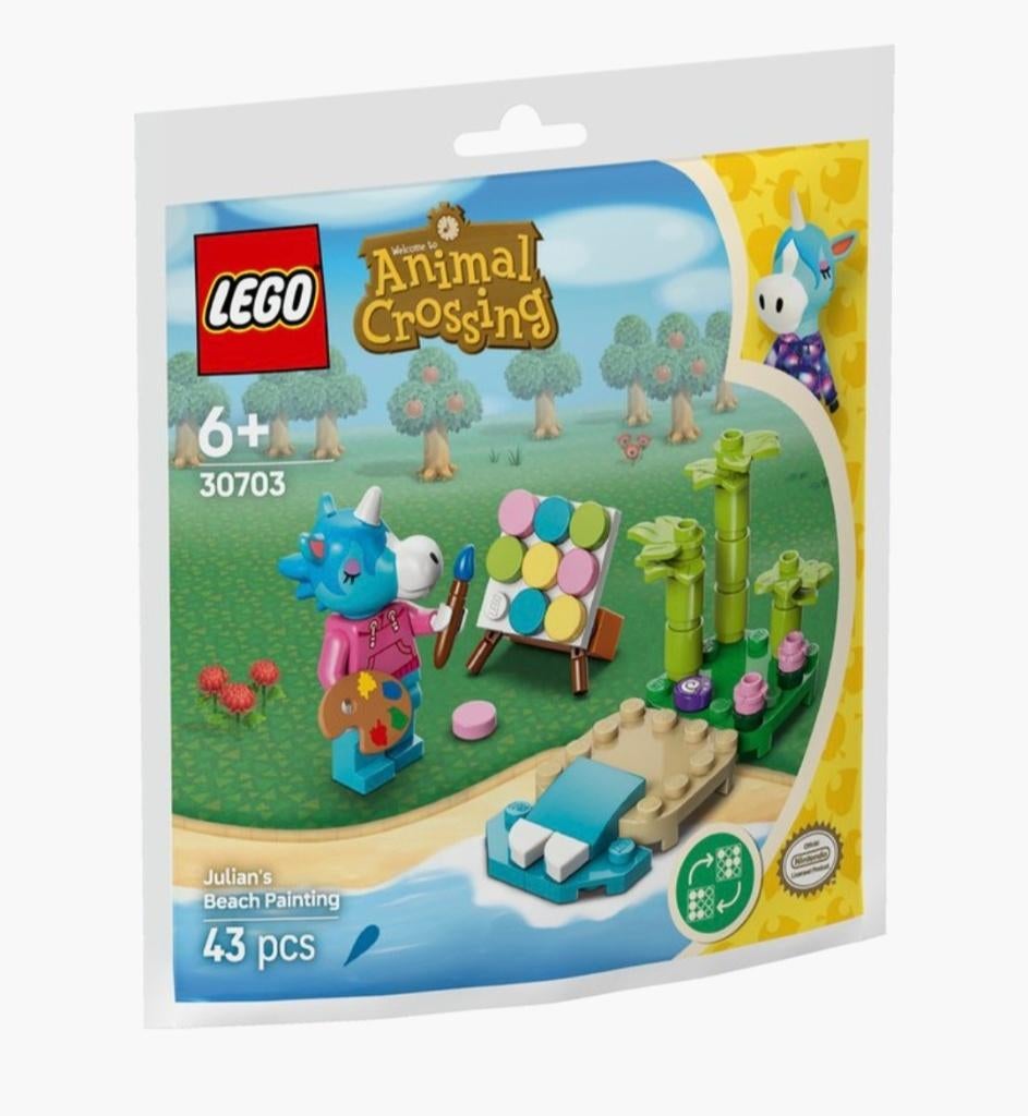 LEGO Animal Crossing Julian's strandschilderij 30703 NIEUW, Ophalen of Verzenden, Nieuw, Complete set, Lego