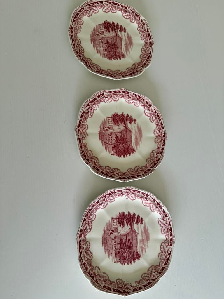 Boerenhoeve taartbordjes, Ophalen of Verzenden