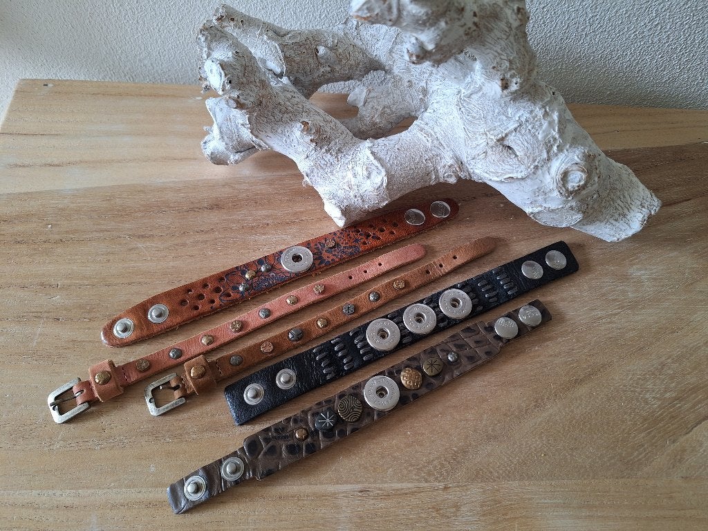 Noosa Amsterdam limited editions collectie armbanden - S -, Ophalen, Zo goed als nieuw, Overige kleuren, Leer