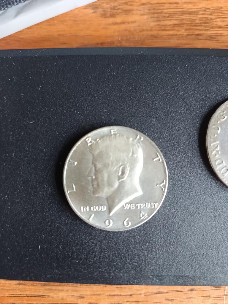 1964 Kennedy Half Dollar - first year edition, Ophalen of Verzenden, Noord-Amerika, Losse munt