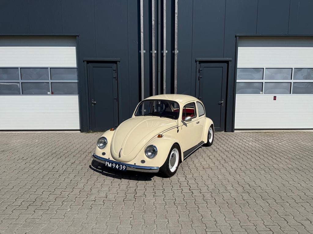 Volkswagen kever standaard 1972 met schuifdak, Auto's, Wit, Bedrijf, Geïmporteerd, 5 stoelen