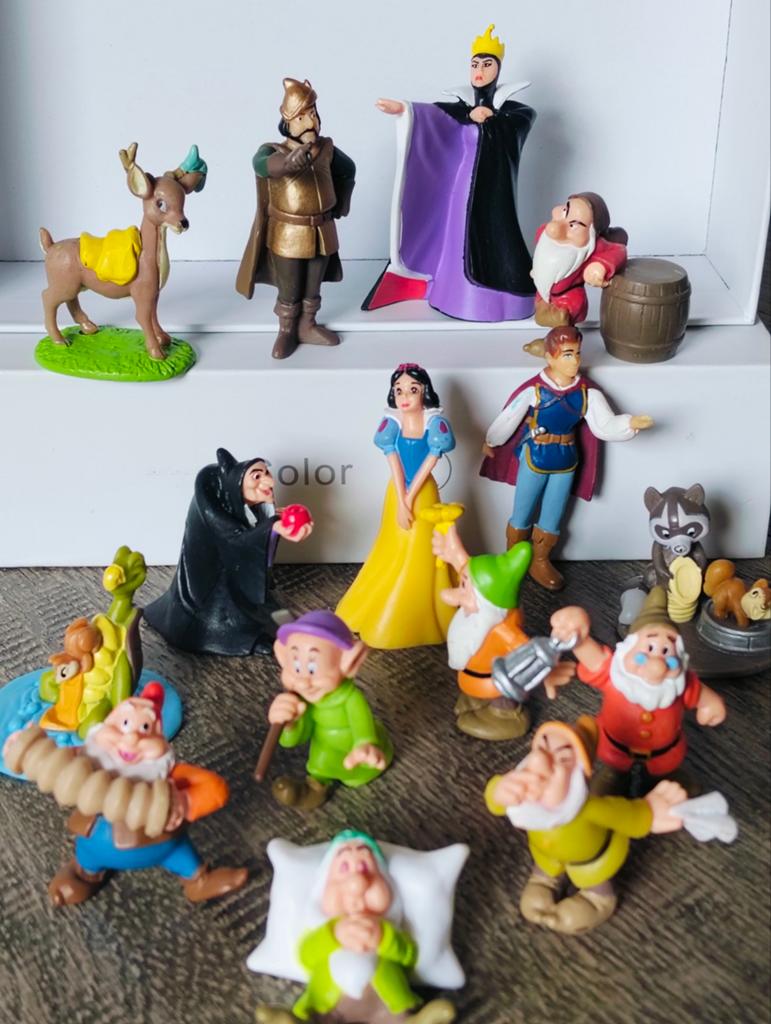 Sneeuwwitje en de Zeven Dwergen Figuren Set, Verzamelen, Poppetjes en Figuurtjes, Zo goed als nieuw, Ophalen of Verzenden