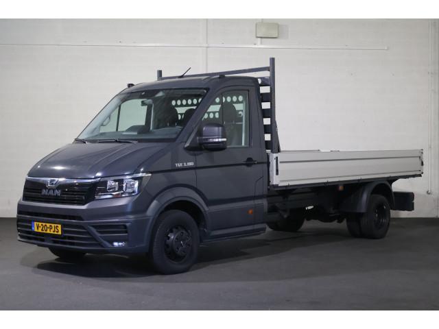 MAN TGE 5.180 Dubbel Lucht Open Laadbak (bj 2020), Auto's, Bestelauto's, Automaat, Gebruikt, 4 cilinders, MAN