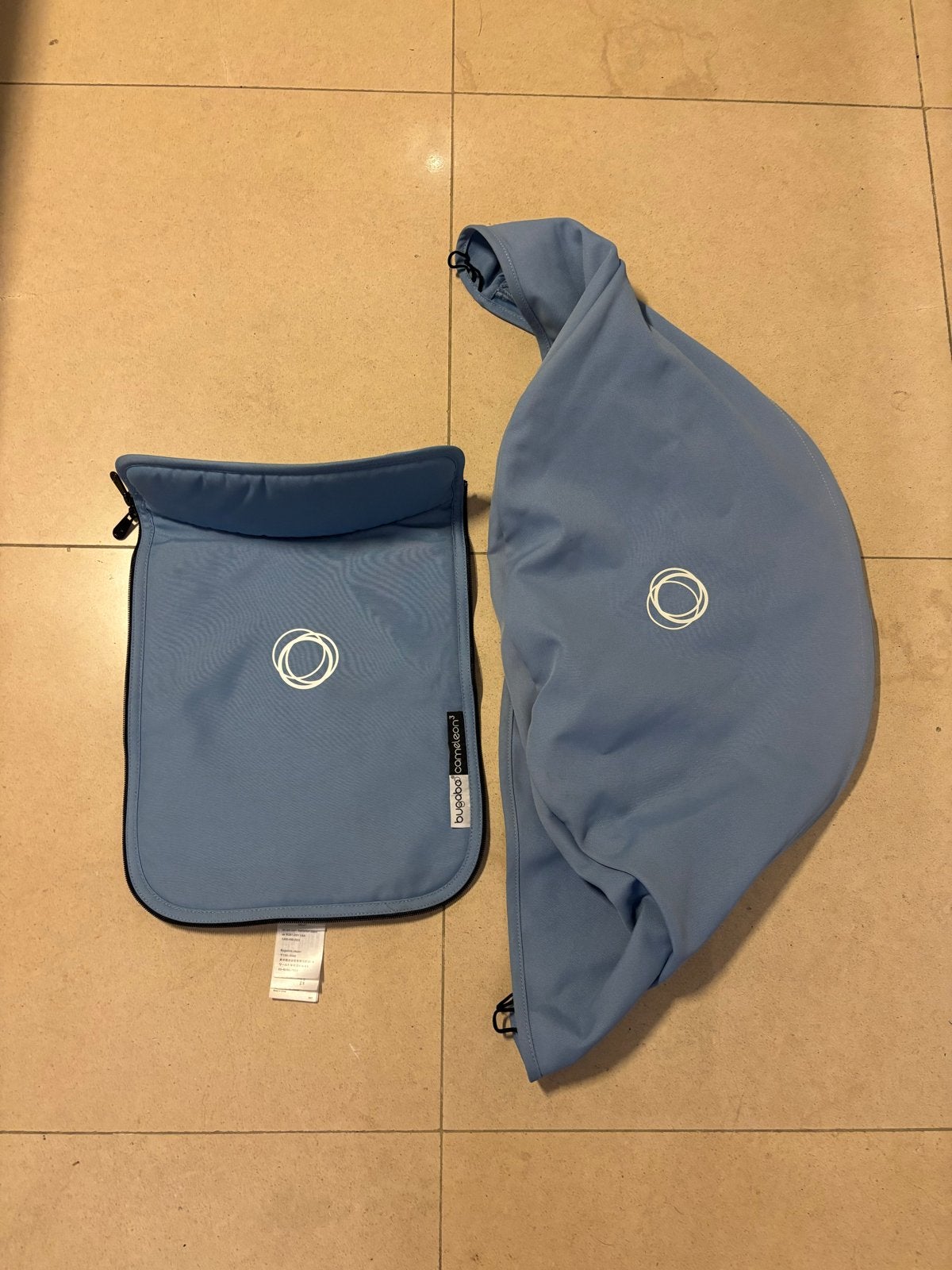 Bugaboo Cameleon 3 bekledingsset - Lichtblauw, Ophalen of Verzenden, Zo goed als nieuw, Overige merken, Zonnekap