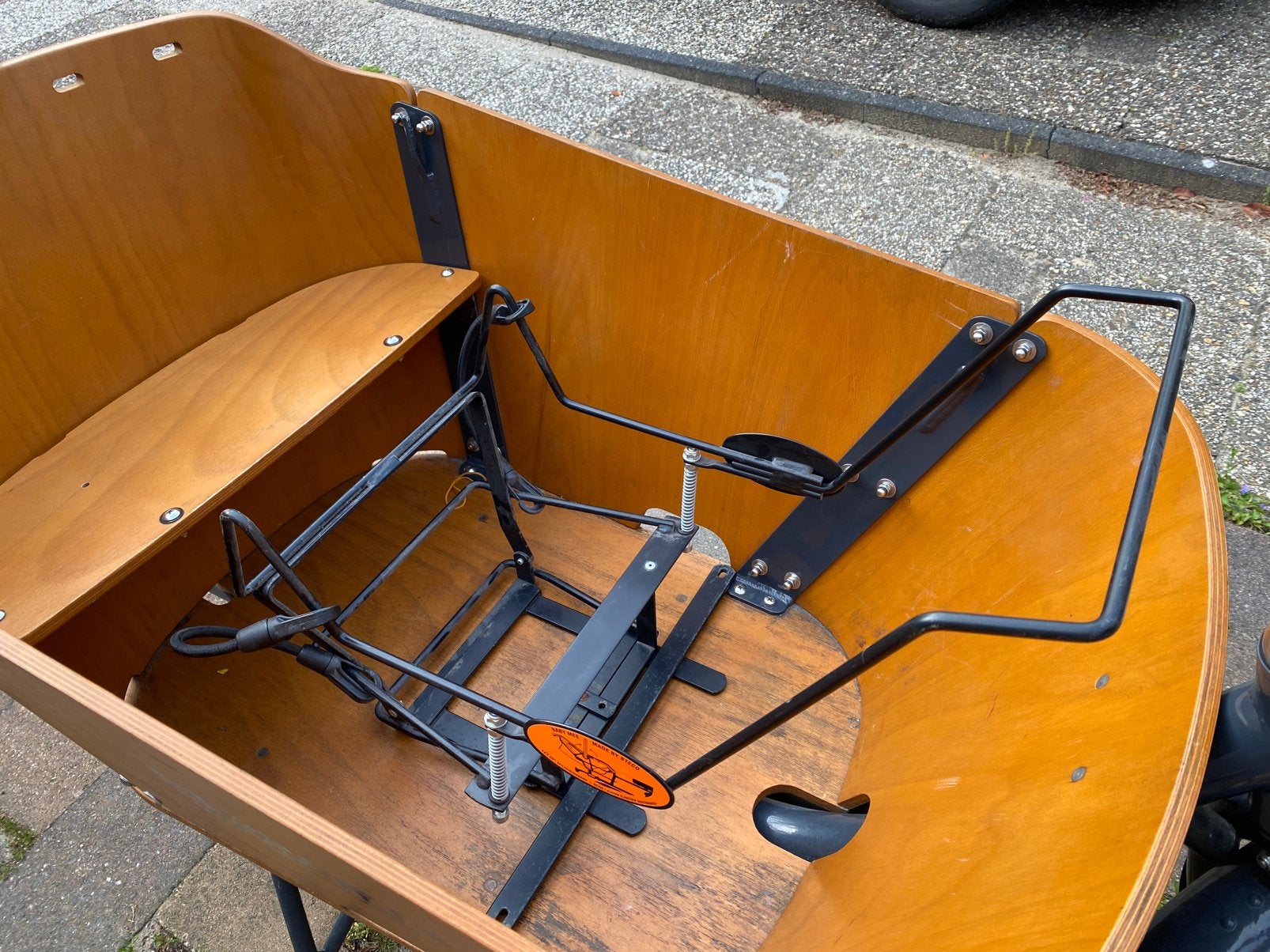 Maxi cosi houder voor (babboe) bakfiets, Ophalen, Zo goed als nieuw, 1 kind