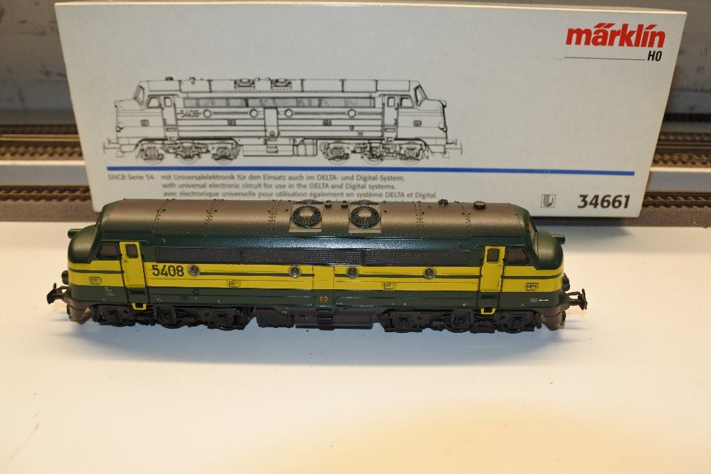 Märklin 34661 Diesellocomotief Serie 54 van de NMBS, Wisselstroom, Locomotief, Ophalen of Verzenden, Zo goed als nieuw