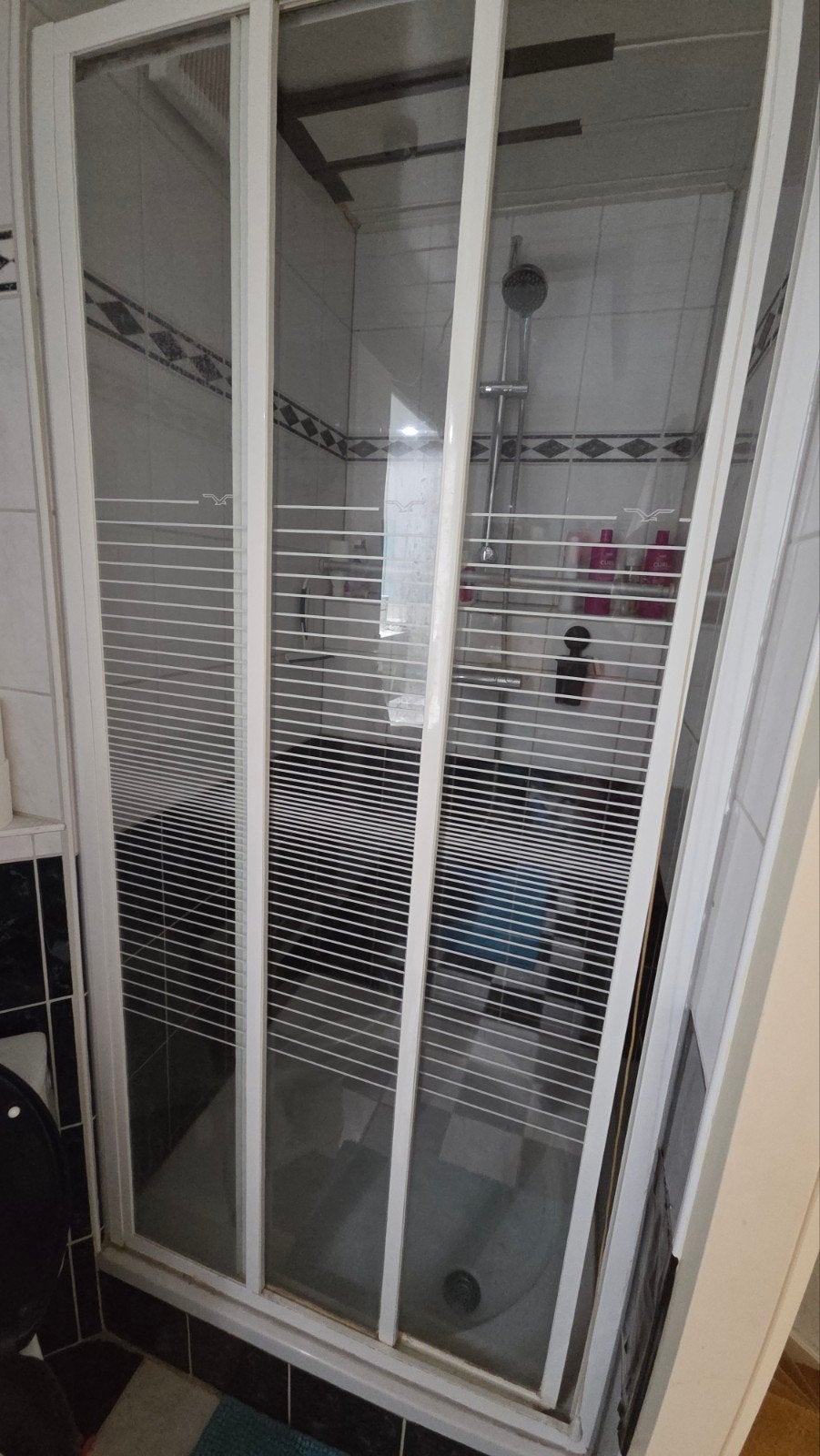 Glazen schuifdeuren voor douche, Ophalen, Gebruikt